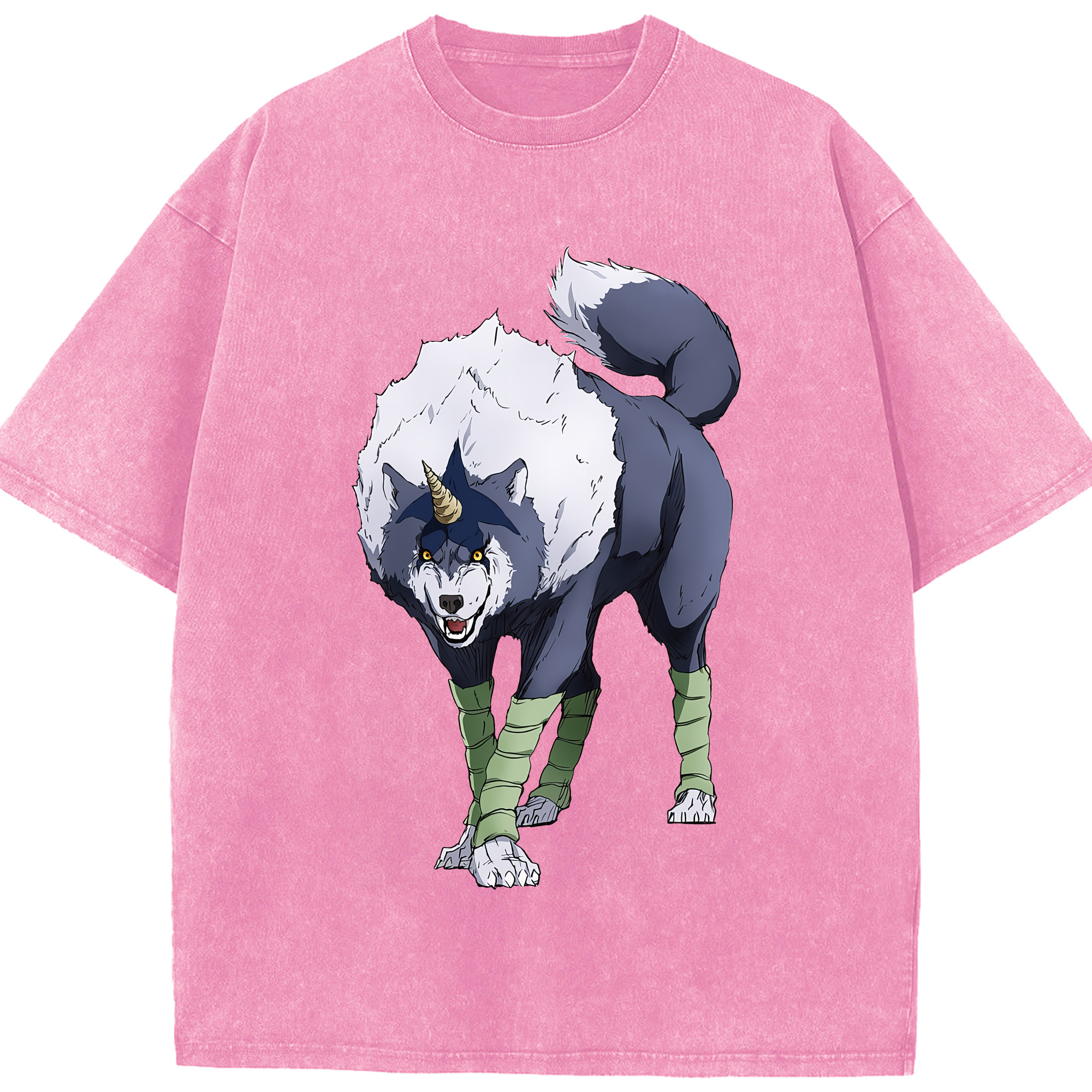（画像用） 転スラ Regarding Reincarnated to Slime 綿100% ヴィンテージ風 半袖Tシャツ（フロントプリント）